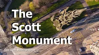 [49] Aerial Drone: The Scott Monument - from above