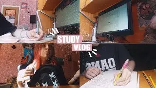 STUDY VLOG | Первый день в онлайн-школе (домашнее обучение)