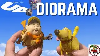 Pixar Up Diorama - Snipe Hunting, Russell meets Kevin - Mattel Featured Favorites #pixar #diorama