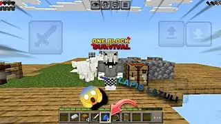 I FOUND A LAPIS LAZULI IN MY ONE BLOCK SERIES PT4 😱🤩 #mcpehindi #minecraft #funny #gaming #video