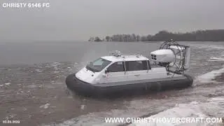 Hovercraft Christy 6146 FC Spring test drive /Амфибия на воздушной подушке Christy 6146 FC
