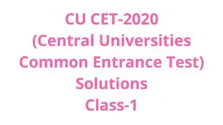 CUCET-2020-Solutions