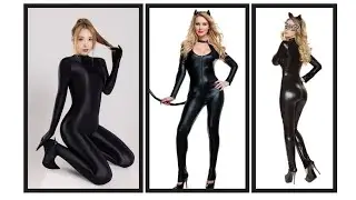 Most Demanding and Beautiful leather catsuit style for women #leather #fashion #catwoman #catsuit