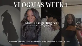 adulting is getting serious: grad photoshoot, girl maintenance, mini mid life crisis | vlogmas 2025