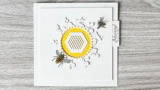 Easy greeting card using &hellip;Inlovearts &hellip; Circle leaves frame die