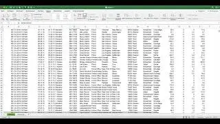 Microsoft Excel Filtern, Sortieren & Tabellen (Mac Interface)