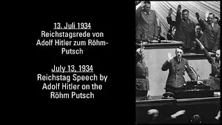 13. Juli 1934 - Adolf Hitler Reichstagsrede zum R&ouml;hm-Putsch