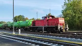 DB BR 294 750 mit M&uuml;llzug am G&uuml;terbahnhof in Bayreuth NBY