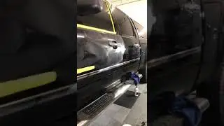 Chevy black paint correction