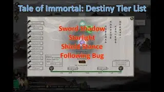 Tale of Immortal: (Rewrite) Destiny Tutorial 5. Series Destinies 3
