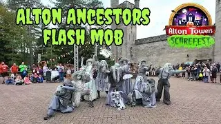 Alton Ancestors Flash Mob Show Scarefest 2025 at Alton Towers Resort