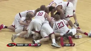 RPI Men's Basketball vs. Bard - Last Second Win by Hatcher