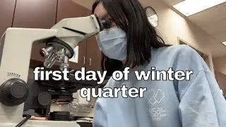 my first day of winter quarter *in-person class* | SCHOOL VLOG