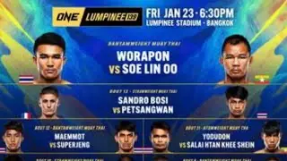 One Championship: Friday Morning ECT |  Muay Thai The Art of 8Limbs 1/23/2026 Live from Thailand.