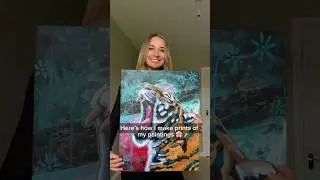 How I make prints of my paintings 🌸📸 #artprints #artprint #fulltimeartist