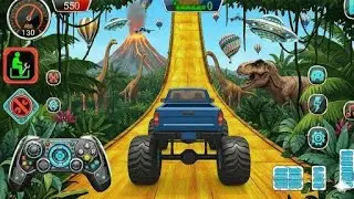 🚨Monster Truck Mega Ramp Extreme Racing Mega Ramp Extreme Stunts 💥