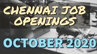 Latest Jobs In Chennai 2020|IT Jobs In Chennai|HR Jobs In Chennai|Freshers Jobs In Chennai