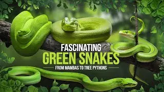 Exploring Fascinating Green Snake Species:From Mambas to Tree Pythons #GreenSnake#TreePython
