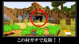 絶対に畑の奥に行ってはいけません。統合版の超激レアなシード値５選