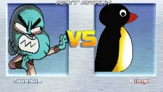 M.U.G.E.N BATTLES | Gumball vs Pingu | The Amazing World of Gumball vs Pingu