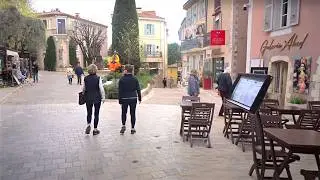 Mougins Walking Tour 08 April 2025, France, HDR 60fps