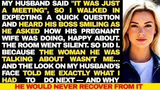 I Walked Into My Husband’s Meeting and Heard His Boss Asking About His Pregnant Wife— It Wasn’t Me