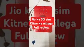 Jio 5G sim unboxing || full review || jio sim activation kaise kare#jiosimactivation #jio5g #jio