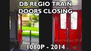 DB Regio train - doors closing