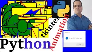 Python Unique Animation in Tkinter || Canvas || Oval to Polygon to Rectangle to Line By Shyam Bhatia