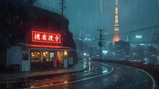Neon Streets Mood 90's Lofi Rain ☔ Relaxing Chillhop Beats to Focus, Study & Unwind 🌧️