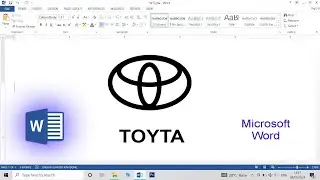 How to draw a Toyota&nbsp; logo in MS Word ll create Toyota logo in MS Word