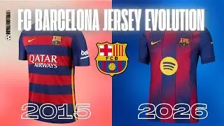FC Barcelona Jersey Evolution (2015–2026) 🔵🔴 #shorts #fcbarcelona #barcelona #footballjersey