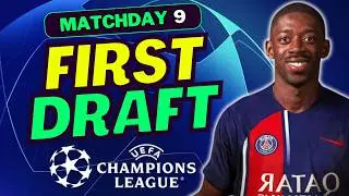UCL FANTASY MD9 PLAYOFFS FIRST TEAM SELECTION | CHAMPIONS LEAGUE FANTASY TIPS 2025/26