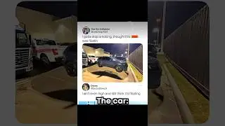Car is floating 💀#shorts #memes