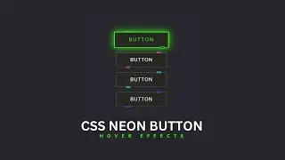CSS  Neon Button Hover Effects | HTML CSS Tutorial