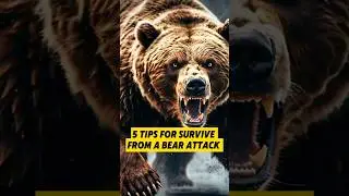 5 Crucial Tips for Surviving a Bear attack#BearEncounter #WildlifeSafety#BearAwareness #SurvivalTips