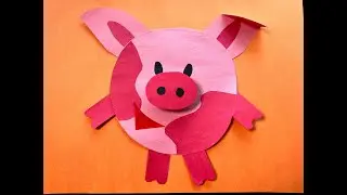 Cute paper pig. #craft_ideas