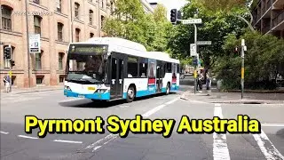 Sydney Pyrmont : Walking from Jones Bay Road & along Harris Street | Australia