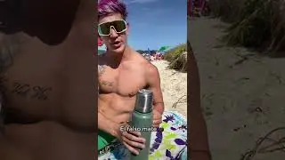 El falso mate en la playa 🏖️ #mate #bebidas #playa #risas #funnyvideos