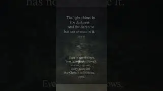 Even in the shadows, His light breaks through. JesusIsTheLight #John15 #FaithInDarkness