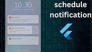 flutter local notification | add notification in flutter | schedule notification in flutter