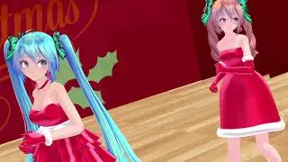 Miku & Teto Merry Christmas [MMD 2018]