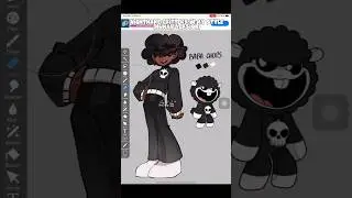 #nightmarecritters + human style pt.1 🖤🐊🦎🦈 #shorts #shortvideo #short #trending #ibispaintx