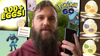 SO MANY RIOLU! 100+ 2KM Egg Hatch & More! (Pokemon Go Easter Event Day 6 + 7)