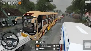 Indian MR TRAVEL Volvo Bus Driving Indian map | for bus simulator indonesia| Indian bus game| #viral