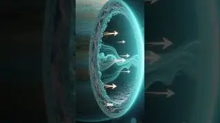 Загадка струйных течений: сверхзвуковые ветры Сатурна объяснены! #шорты #вселенная #космос #наука