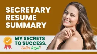 Secretary Resume Summary II How To Write Profile Summary - Talks Legal Tips