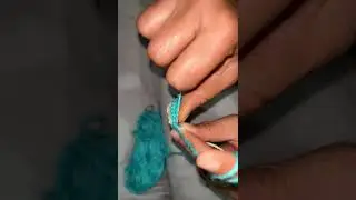 How to make strawberry flower 🧵🧵#knitting #knittinglove #knittingtutorial