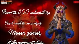 AAJ HONGA BOOM BAM GAME 🥶 | RANK PUSH ✨| MOEEN GAMER LIVE ❤️ #bgmilive #moeengamer #moeenlive #bgmi