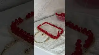 Фермуар ручной работы из хрустальных бусин #bag #сумка #сумкаизбусин #бусины #fashion #сумки